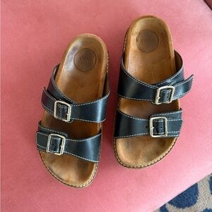 Chloe double strap buckle Cork Women's Sandals size 38